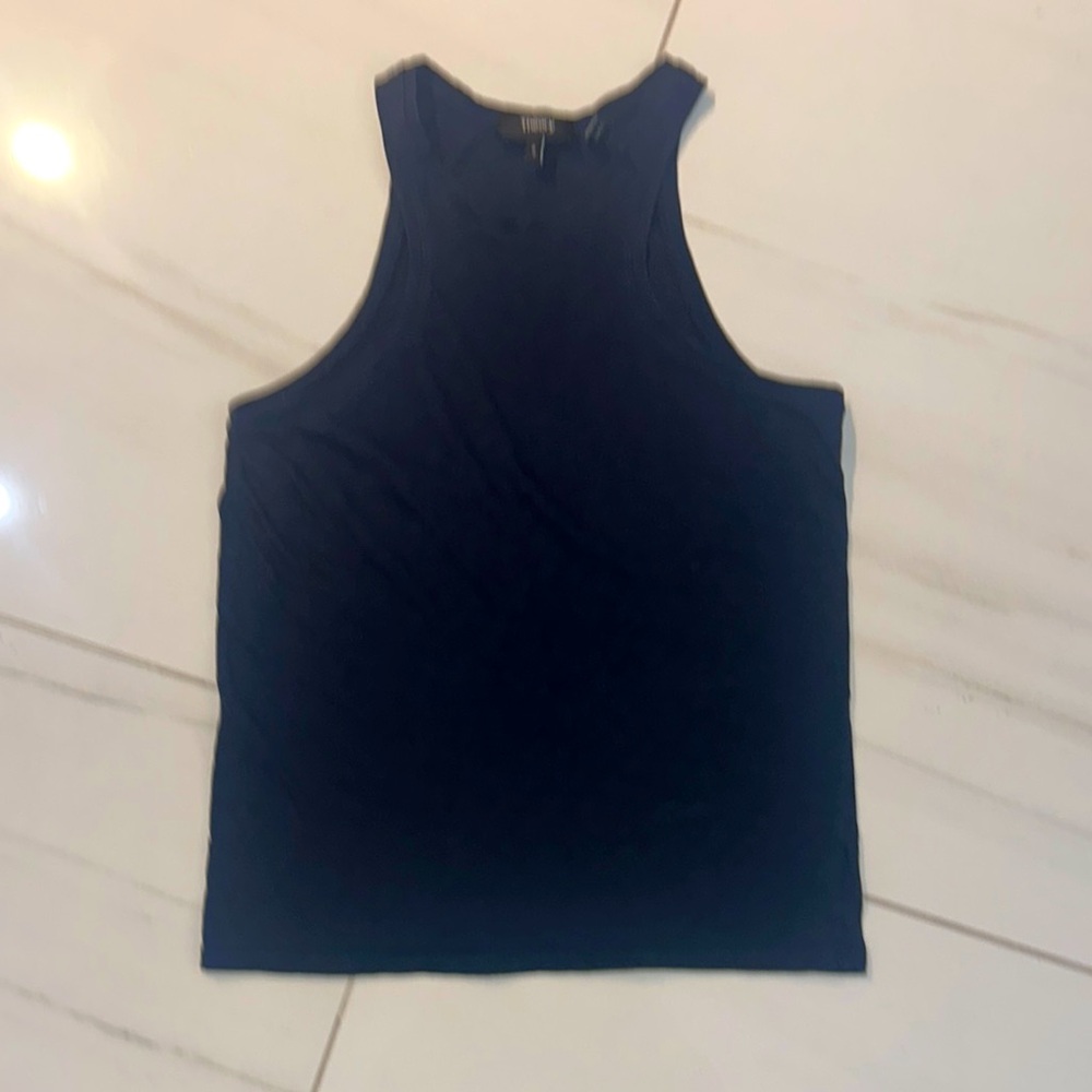 Theory Navy Tank Top Petite